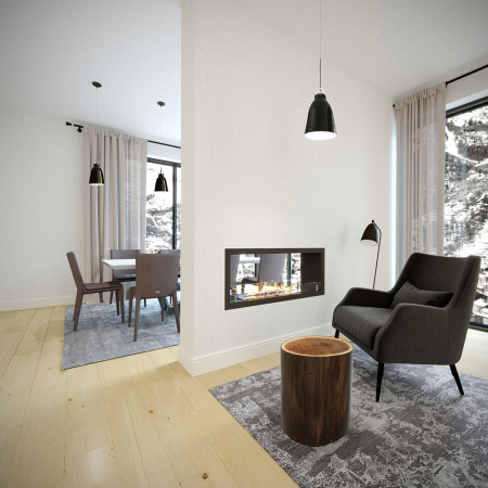 Сквозной Биокамин Firezo Finestra 800